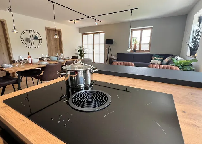 Naehe Muenchen Jacuzzi Grillkota 75 Zoll Tv 아파트호텔 4*
