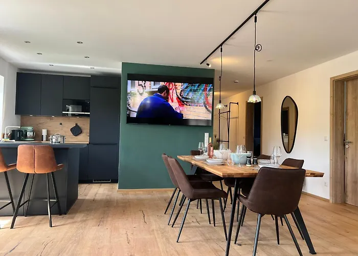 Naehe Muenchen Jacuzzi Grillkota 75 Zoll Tv 아파트호텔 도펜