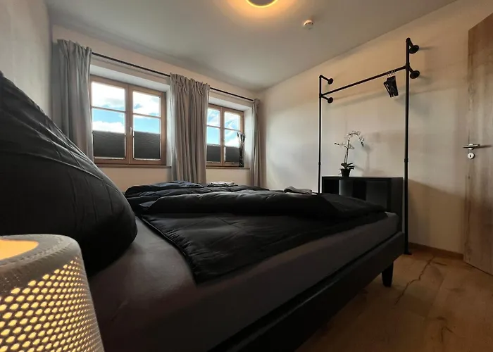 아파트호텔 Naehe Muenchen Jacuzzi Grillkota 75 Zoll Tv 도펜