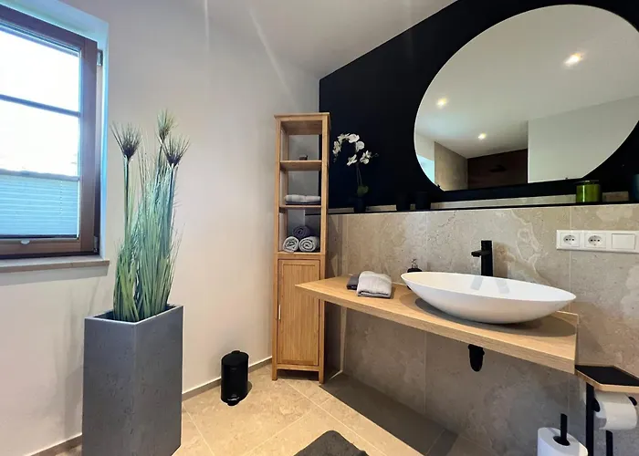 Aparthotel Naehe Muenchen Jacuzzi Grillkota 75 Zoll Tv