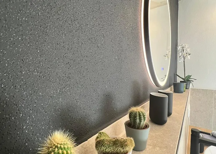 Aparthotel Naehe Muenchen Jacuzzi Grillkota 75 Zoll Tv